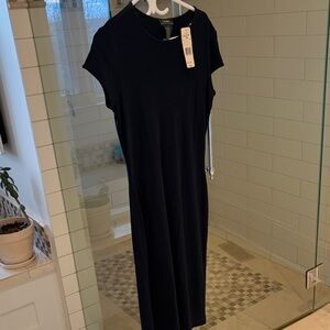 Ralph Lauren Navy Midi Dress